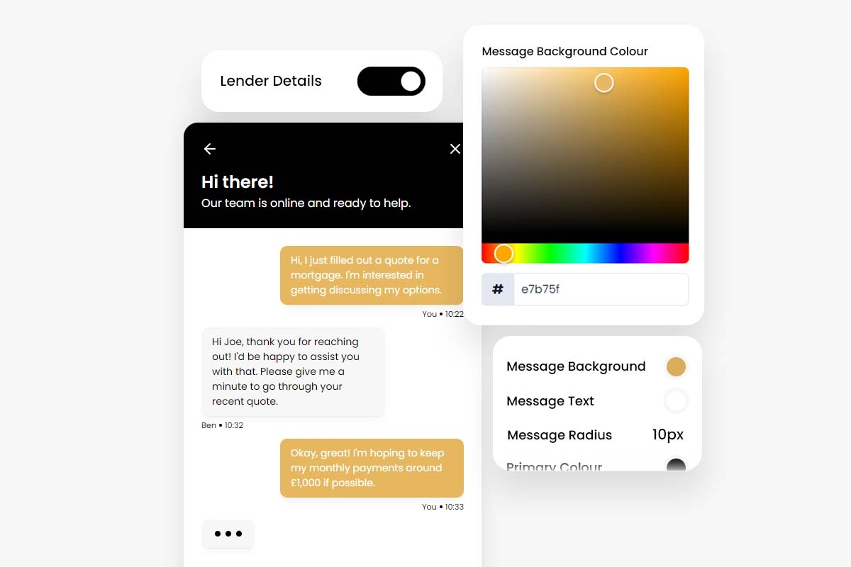 Mortgage Chat Customisation